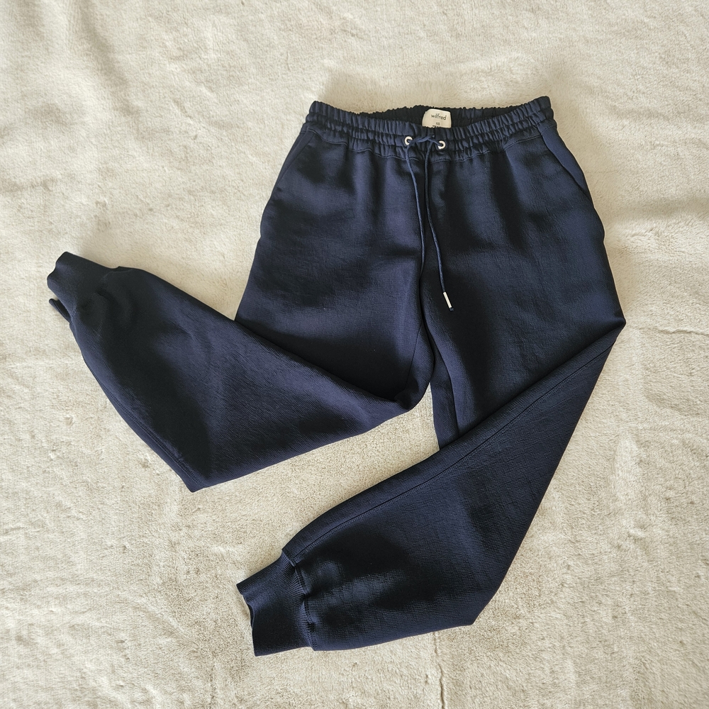 Wilfred Dark Blue Women's Joggers Workout Pants Loungewear Chill